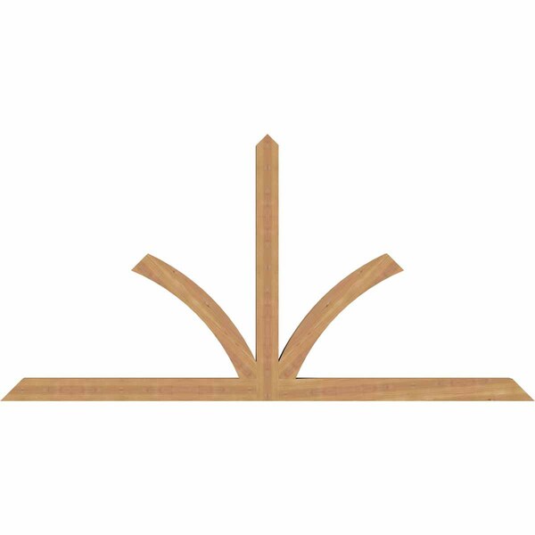 Ekena Millwork Richland Timber Gable Bracket, Western Red Cedar, 84"W x 42"H x 3 1/2"D x 3 1/2"F, 12/12 Pitch GBW084X42X0404RIC00SWR - main